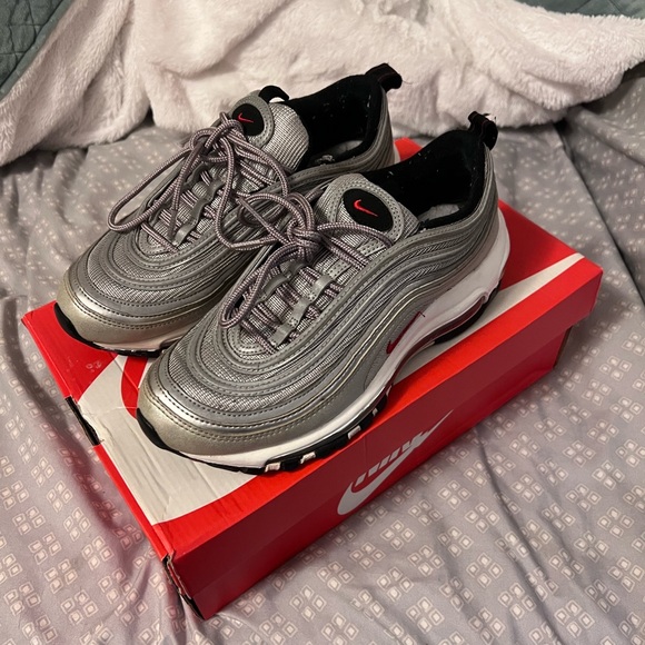 NIKE Air Max 97 OG QS GS 'Silver Bullet 2017 - Picture 2 of 7